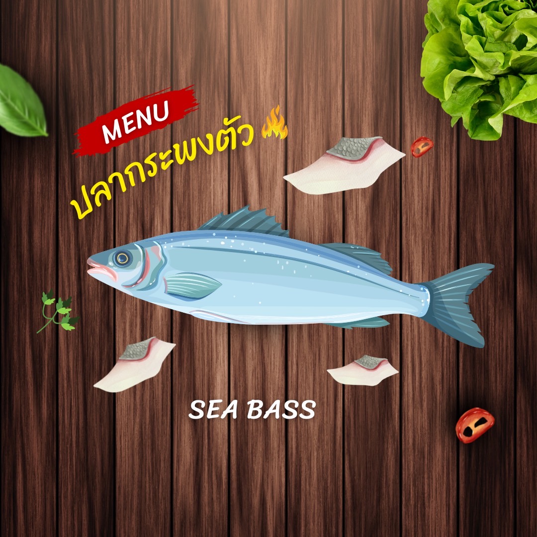 ปลากระพง sea bass